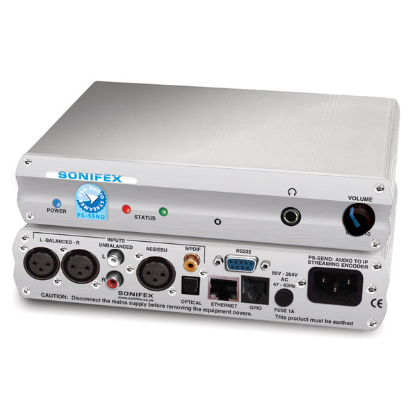 Sonifex Sonifex PS-SEND-SD Audio to IP Streaming Encoder Silence Detect