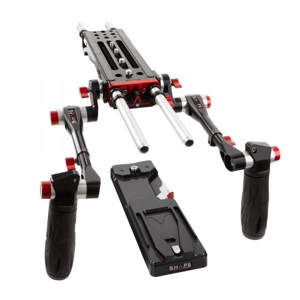 SHAPE SHAPE 8000 V-Lock qiuck release baseplate (BP0008), Tripod plate and telescopic arri rosettes handles