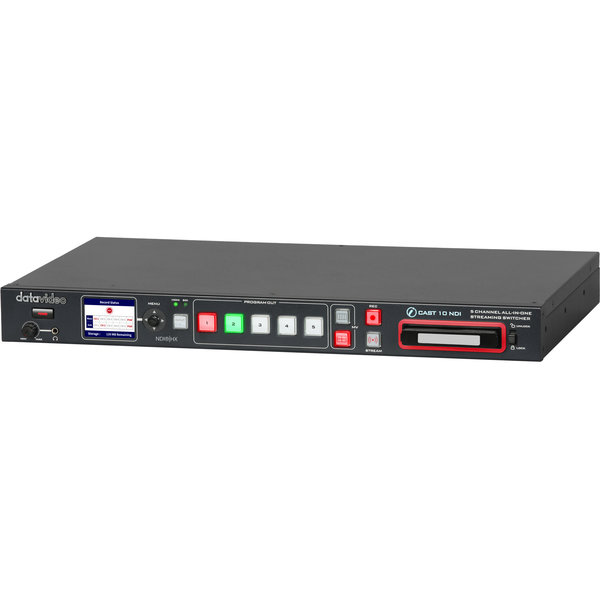 Datavideo Datavideo iCast-10NDI 5 Input Multiformat Switcher w enc/rec