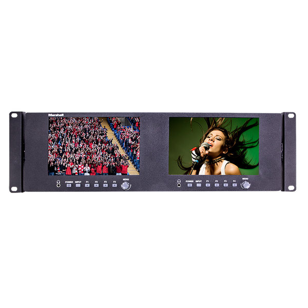 Marshall Marshall ML-702 Dual 7" 1920x1200 LCD 3RU Rack Mount Monitor