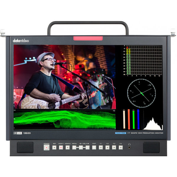 Datavideo Datavideo TLM-170KR 12G Scopeview Pull-Out Rack Monitor (UHD Panel)