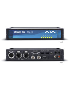 AJA AJA Dante AV 4K-R Decode Dante AV Ultra JPEG 2000 into 12G / HDMI video/audio