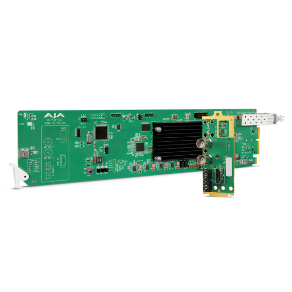AJA AJA OG-Ha5-12G-T-ST HDMI 2.0 to 12G-SDI conversion, with ST fiber transmitter