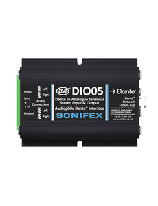 Sonifex Sonifex AVN-DIO05 Dante to Analogue Terminal Block Stereo Input & Output