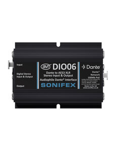 Sonifex Sonifex AVN-DIO06 Dante to AES3 XLR Stereo Input & Output