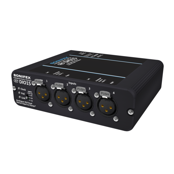 Sonifex Sonifex AVN-DIO15 4 Analogue XLR Inputs to Dante