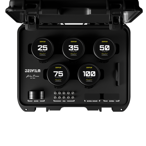 DZOFILM DZOFILM Arles FF/VV Prime Cine Lens Set PL Mount (25/35/50/75/100mm)