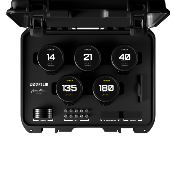 DZOFILM DZOFILM Arles FF/VV Prime Cine Lens Set PL Mount (14/21/40/135/180mm)