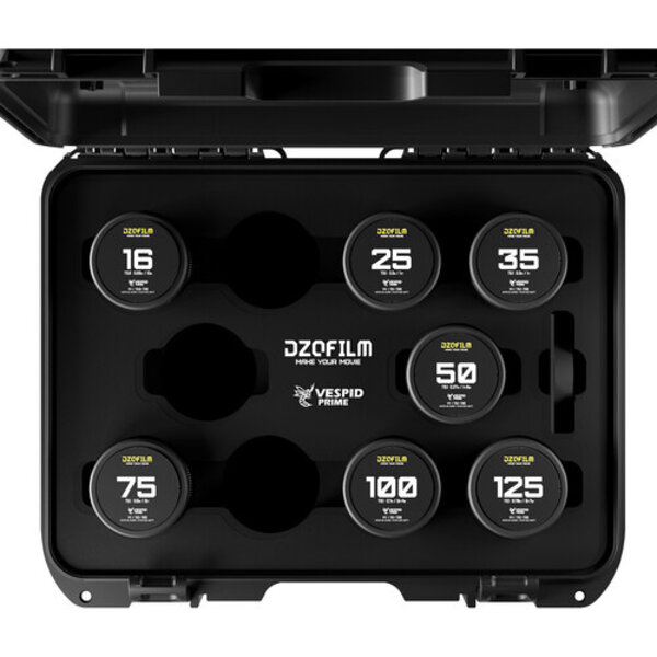 DZOFILM DZOFILM Vespid Prime FF Lens Kit T2.8/T2.1 PL/EF Mount (16/25/35/50/75/100/125mm)