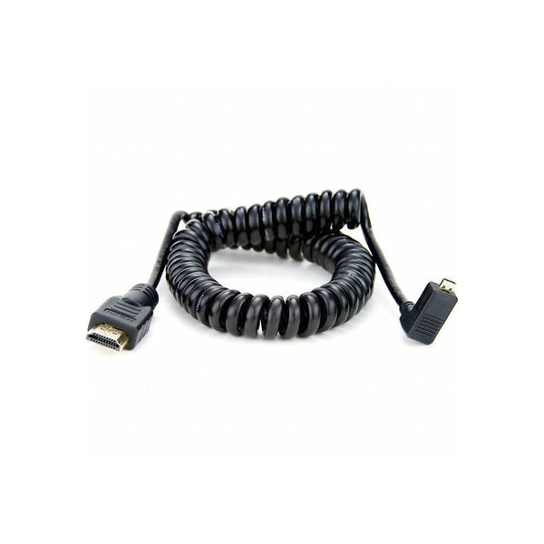 Atomos Atomos Coiled Right-Angle Micro HDMI to Full HDMI Cable 50cm