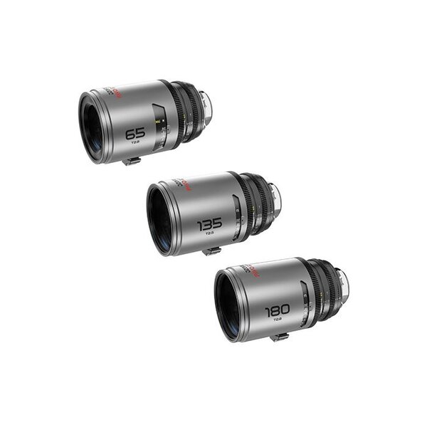 DZOFILM DZOFILM Pavo 2X Anamorphic Lens Set PL/EF Mount Neutral Flare Set (65/135/180mm)