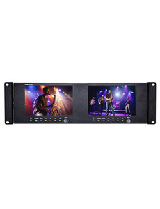 Marshall Marshall V-702W-12G Dual 7" 3RU Rackmount Monitor 12G with Waveform