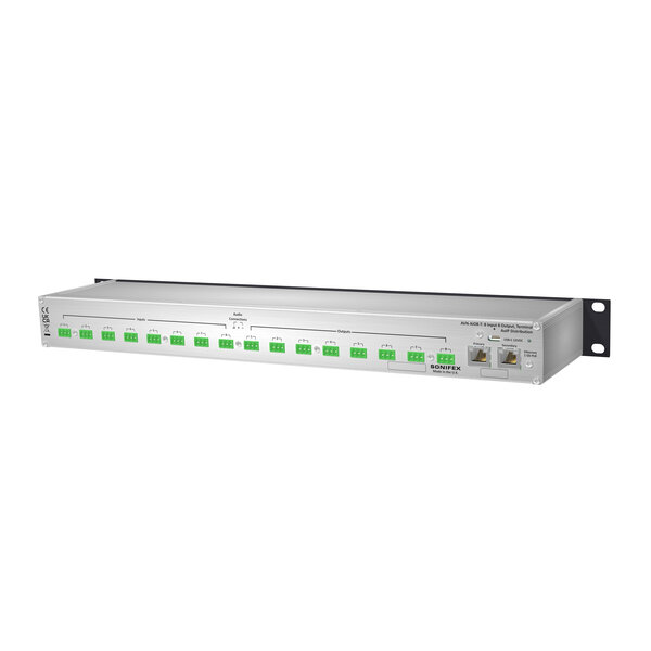 Sonifex Sonifex AVN-AIO8-T-DNT 8 Input 8 Output Terminal Block Analogue Dante Interface