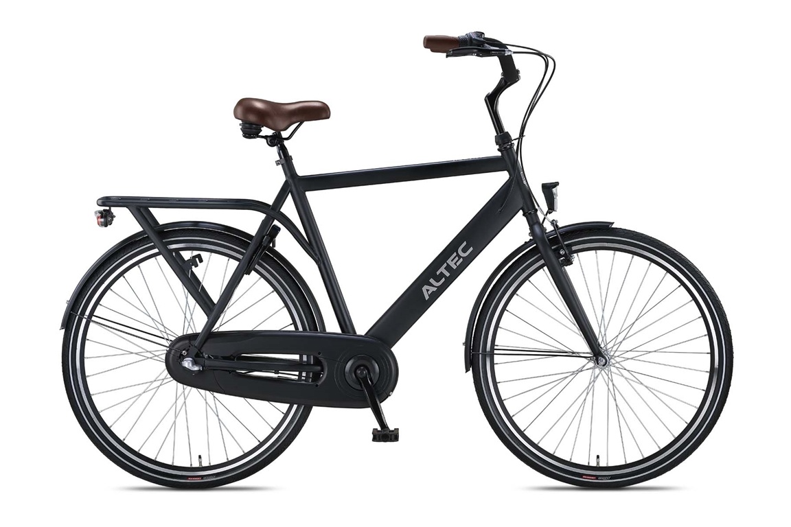 Herenfiets Kopen?✓ Altec manta n-3 mat zwart 61cm - AktieBikes.nl