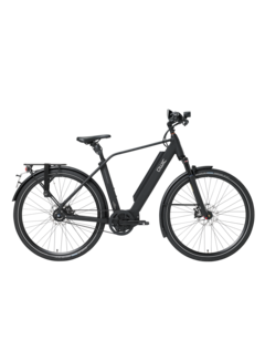 Elektrische stadsfiets heren Kopen?✓ Qwic e-bike performance ma11speed  diamond black - AktieBikes.nl