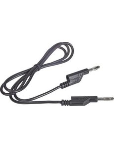 Measuring lead 4 mm with banana plug (black, 1 meter) - Copy