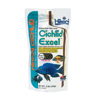 Hikari Cichlid Excel Medium pellet 250 gram, drijvende pellets