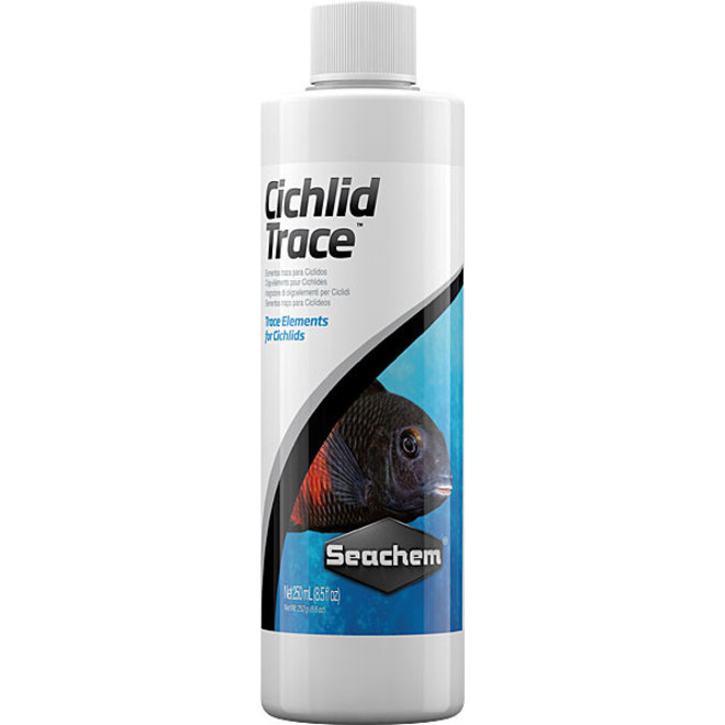Seachem Cichlid Trace 250 ml, spoorelementen voor Cichliden