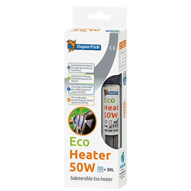 SUPERFISH ECO NANO HEATER 50W 0-30L pour aquarium - 13.48€