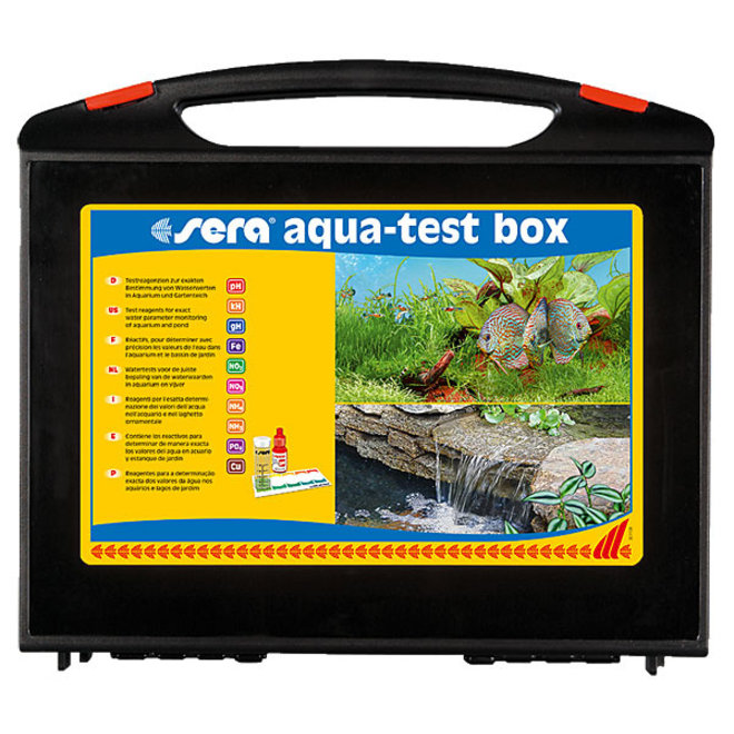 Sera Aqua test box + Cu, testkoffer