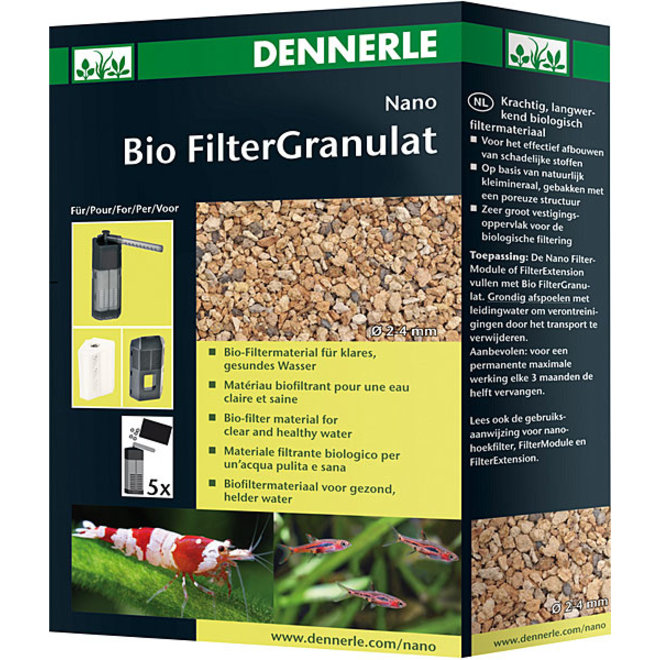 Dennerle Nano Bio Filtergranulaat 300 ml, voor helder water