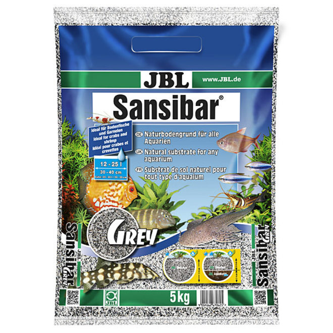 JBL Sansibar Grey 5 kg, fijne grijze bodemgrond