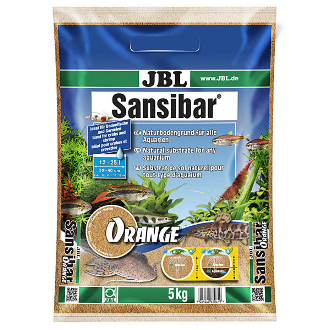 JBL Sansibar Orange 5 kg, fijne oranje bodemgrond