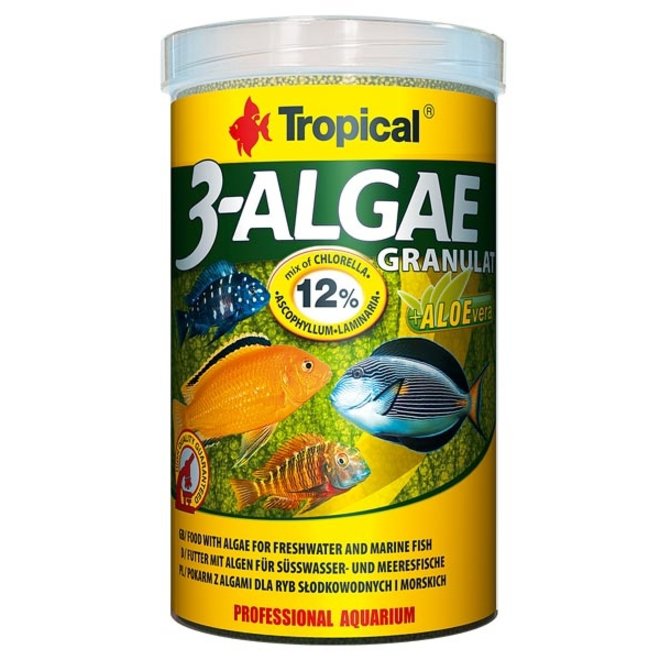 Tropical 3-Algae Granulat 1000 ml/380 g, granulaatvoer met algen