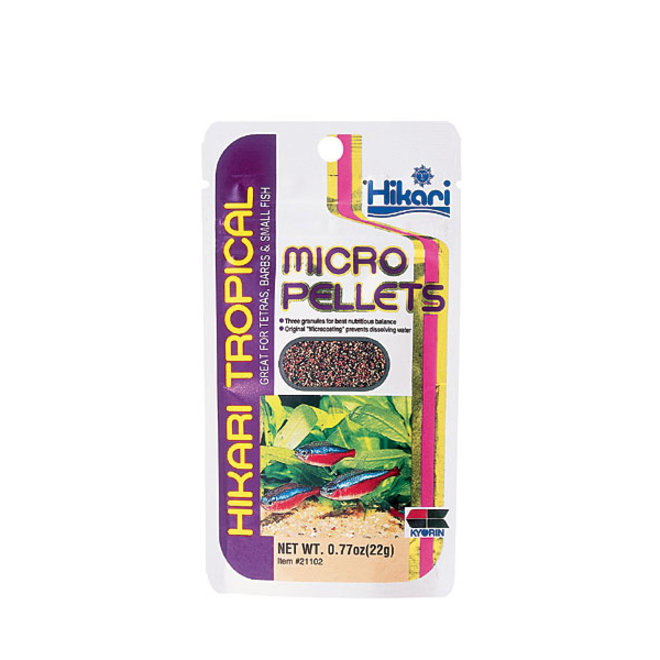 Hikari Tropical Micro Pellets 22 gram, langzaam zinkend granulaatvoer
