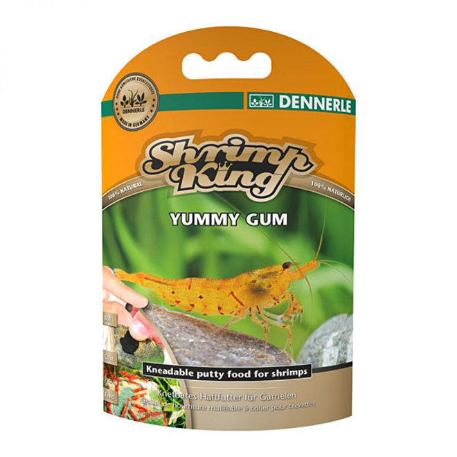 Dennerle Shrimp King Yummy Gum, Kneedbaar klevend voer voor garnalen