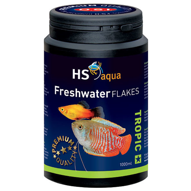 HS Aqua / O.S.I. Freshwater flakes 1000 ml/200 g, vlokkenvoer