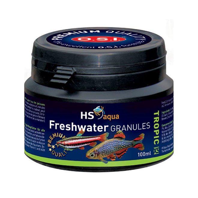 HS Aqua / O.S.I. Freshwater granules XS 100 ml/50 g, granulaatvoer