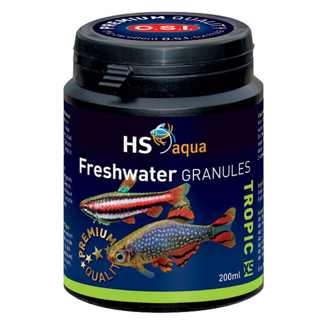 HS Aqua / O.S.I. Freshwater granules XS 200 ml/100 g, granulaatvoer