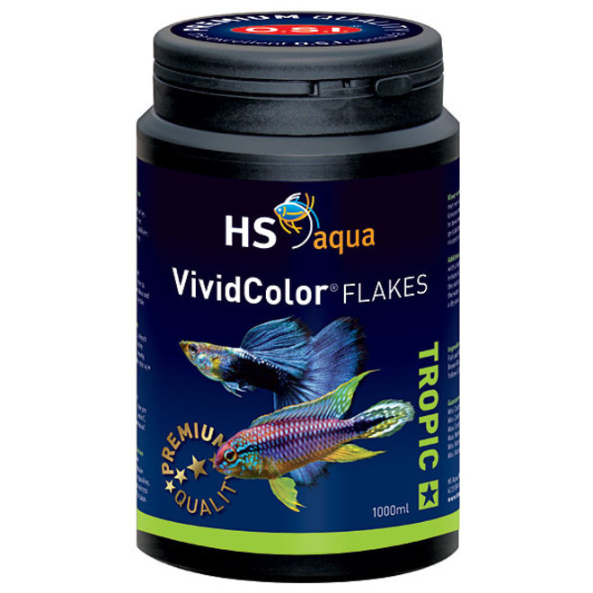 HS Aqua / O.S.I. Vivid Color flakes 1000 ml/200 g, vlokkenvoer kleur versterkend