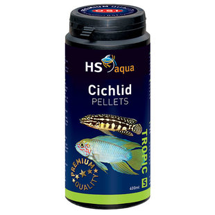 HS Aqua / O.S.I. Cichlid pellets S 400 ml/210 g, cichliden pellets