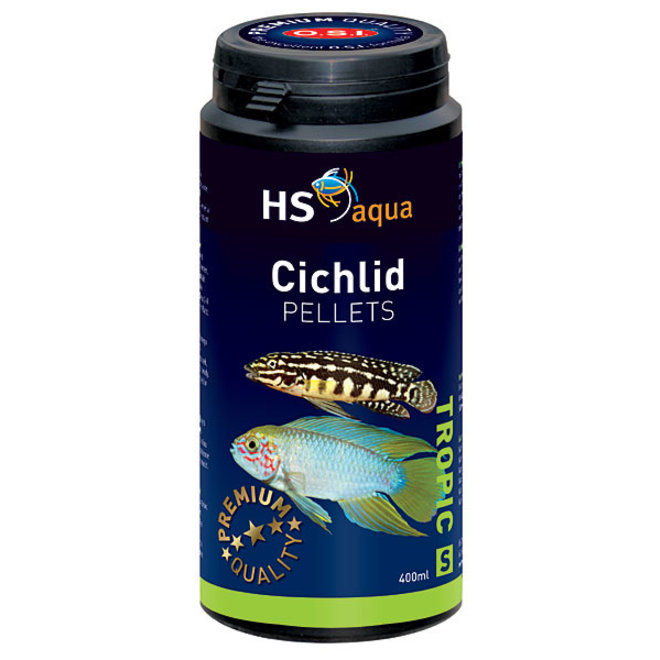 HS Aqua / O.S.I. Cichlid pellets S 400 ml/210 g, cichliden pellets