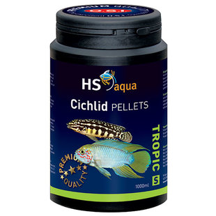 HS Aqua / O.S.I. Cichlid pellets S 1000 ml/525 g, cichliden pellets