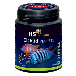 HS Aqua / O.S.I. Cichlid pellets M 200 ml/105 g, cichliden pellets