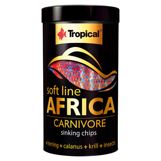 Tropical Soft Line Africa Carnivore sinking chips, 250 ml/ 130 g