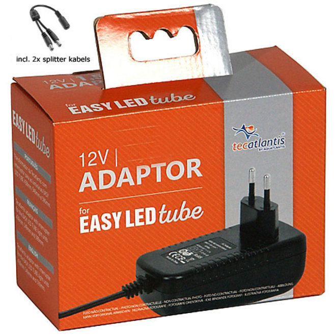 Aquatlantis Voedingsadapter 12V-3A incl. 2x splitter kabels Easy Led Tube