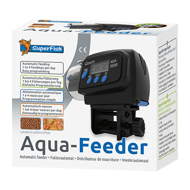 Superfish Aqua-Feeder Zwart, voederautomaat