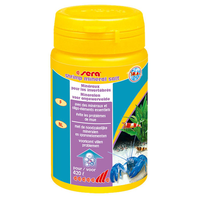 Sera Shrimp Mineral salt 105 gram, mineraal zout
