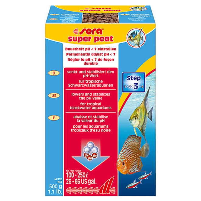 Sera Super Peat Professional, voor tropisch zwart water