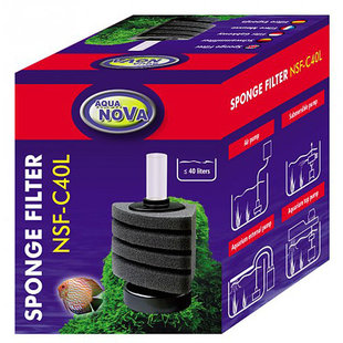 Aqua Nova sponshoekfilter NSF-C40L met vaste voet, tot 40 liter