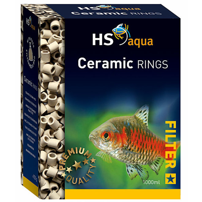 HS Aqua Ceramic Rings 1000 ml, biologisch materiaal