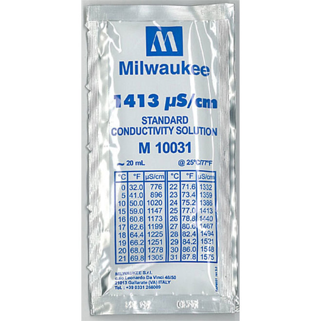 Milwaukee ijkvloeistof EC 1413 µS/cm 20 ml zakje