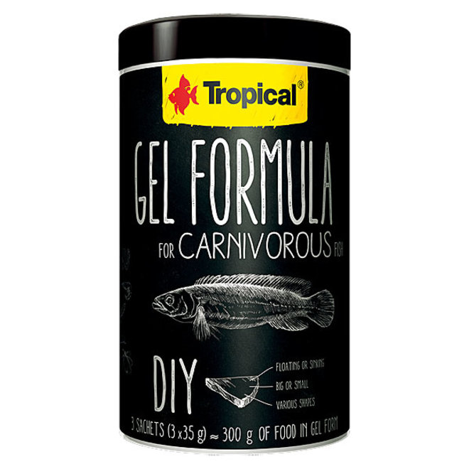 Tropical Gel Formule voor Carnivore, 1000 ml/ 3x35 gram