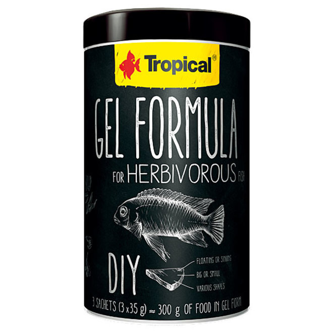 Tropical Gel Formule voor Herbivore, 1000 ml/ 3x35 gram