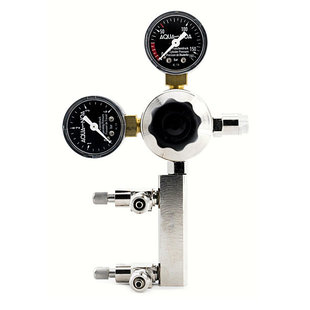 Aqua-Noa CO2 drukregelaar Profi M2 met 2 fijnregelventielen voor hervulbare flessen