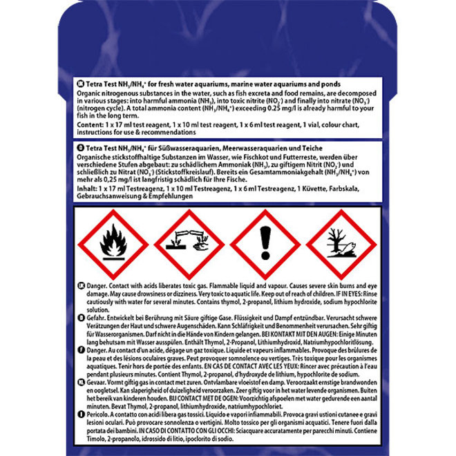 Tetra NH3/NH4 ammonium/ammoniak test set